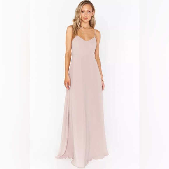 SHOW ME YOUR MUMU Faith Maxi Dress
Soft Beige Chiffon Bridesmaid Wedding - Picture 1 of 11